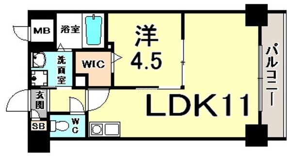 グレンパーク兵庫駅前の物件間取画像